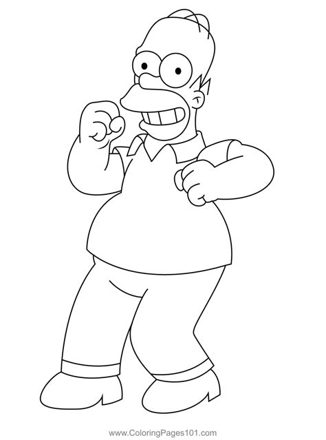 coloring pages the simpsons|homer simpsons coloring pages.